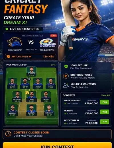 Madhur (madhur matka) fantasy cricket & matchday visual 3